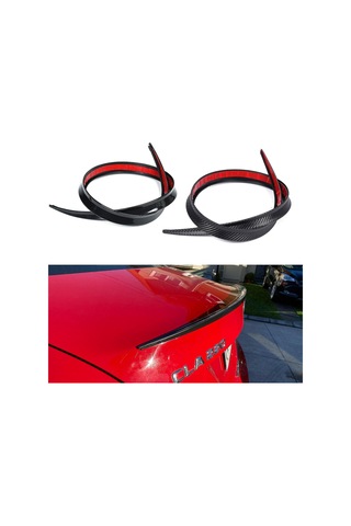 Suofeng 1.28m Evrensel Karbon Fiber Arka Kanat Spoiler - Tesla, Toyota, Honda İçin Yüksek Dayanıklılık