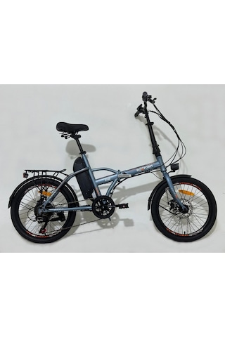 Roxform R-100 Elektrikli Katlanabilir Bisiklet 20 İnç Şehir Bisikleti Titanyum Mavi