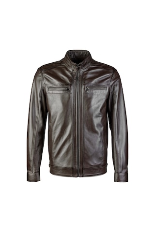 Tamer Tanca Erkek Hakiki Deri Kahverengi Deri Mont 974 Tt-01 Erk Derımont Y23 Fındık Dr Koyu Kahverengi