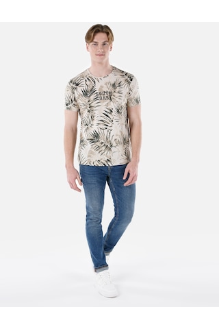 Colin's Colins Bej Erkek Tshirt K.Kol Cl1067738 Q1.V2 Beı Bej
