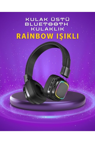Znv Zenvia Mey İthalat Renkli Işık Efektli Bluetooth 5.3 Müzik Kulaklığı Znv2025 Cmn