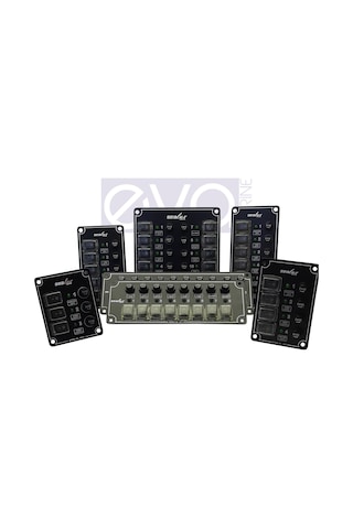 Sealux 6'Lı Dikey. Izoleli. Switch Panel. Sigortalı