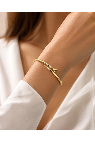 Gold Renk Çivi Model Kelepçe Kadın Bileklik Kararmaz Paslanmaz Şık Bileklik Diğer Gold Renk Çivi Model Kelepçe Kadın Bileklik Kararmaz Paslanmaz Şık Bileklik Diğer