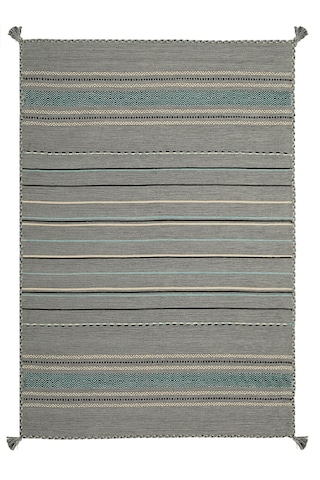 My Home Halı Trb-03 Iskandinav Pamuk Kilim El Dokuma Açık Gri Gri
