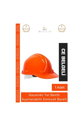 Baret Essafe Ce Belgeli Ekonomik Havalandırmalı Ayarlı Mühendis Güvenliği Turuncu Emniyet Bareti
