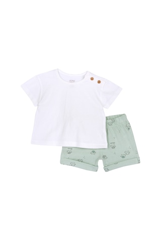 Chicco Takım / T-shirt+pantalon 09073896000000 000051 Lıght Green Açık Yeşil