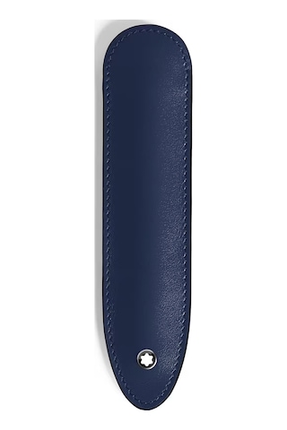 Montblanc Meisterstück Deri 1li Kalem Kılıfı 221440 Lacivert