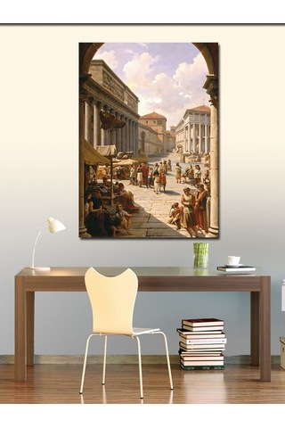 Kanvas Tablo Eski Şehir Manzarası 50cmx70cm