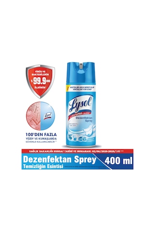 Lysol Temizliğin Esintisi + Bahar Ferahlığı Dezenfektan Sprey 2 x 400 ML