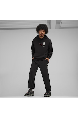 Puma X Staple Graphic Hoodie Erkek Sweatshirt-siyah