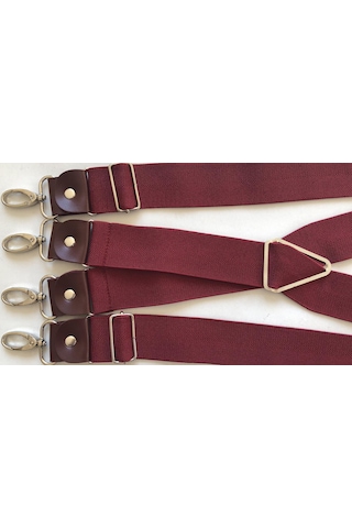 Kancalı Bordo Pantolon Askısı 4 Kancalı