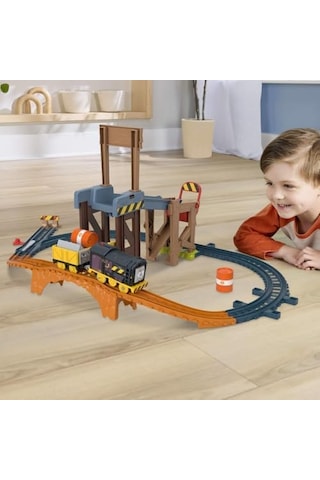 Thomas & Thomas Ve Arkadaşları Diesel&apos İn İnşaat Seti Thomas Ve Arkadaşları Diesel&apos İn İnşaat Seti Motorlu Oyuncak Tren, Ray Ve Yükler Jbw20