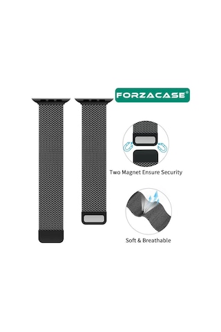 Forzacase Apple Uyumlu  Watch Ultra 3 49mm İle Metal Mıknatıslı Kordon Kayış - Fc157