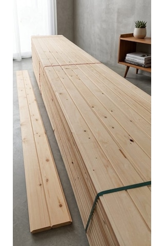Ahşap İthal Ladin Lambiri 14 85 2600mm 10'lu Paket