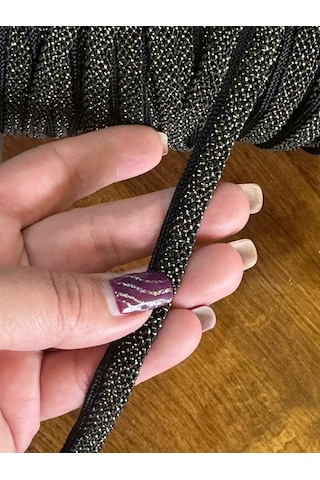 Altın Sarı Simli Şerit Dikiş Giyim Aksesuarı En 1 Cm 1 Metre