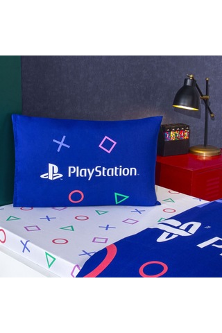 Taç Lisanslı Playstation Tek Kişilik Pamuk Nevresim Takımı 100 000000001000050867 Çok Renkli