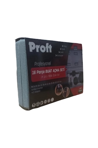 Proft Buat Panç Seti 16lı Mat Siyah