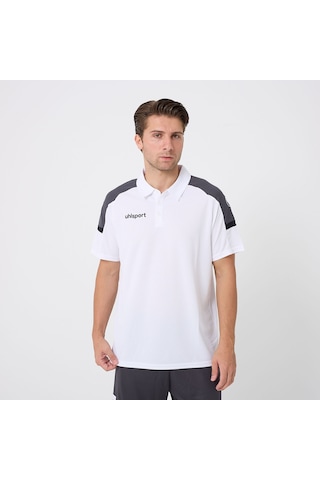 Beyaz - Antrasit Uhlsport Erkek Polo T-shirt Energy 1101801 Beyaz - Antrasit