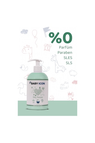 Baby Icon Organik Vegan Saç Ve Vücut Bebek Şampuanı