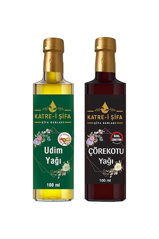 Katre-i Şifa Çocuklar için Udim Yağı ve Soğuk Sıkım Çörek Otu Yağı Seti 2'li