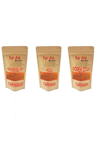 Nazilli Ev Tarhanası 500 Gr, Acılı Tarhana 500 Gr Ve Çörek Otlu Tarhana 500 Gr