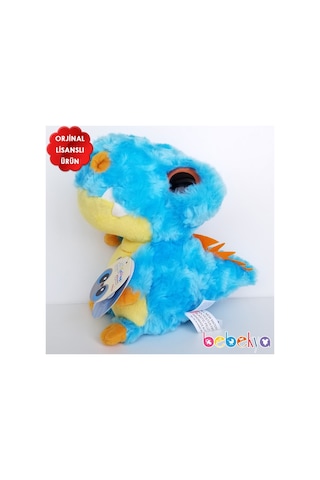 Yoohoo Lisanslı Peluş Dinozor T-rex Peluş 20cm Mavi Dinazor Peluş