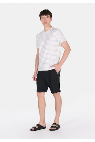 Colin's Colins Regular Fit Yuvarlak Yaka Çizgili Erkek Siyah Kısa Kol Tişört Cl1074210 Q1.v2 Bks Black Stripe