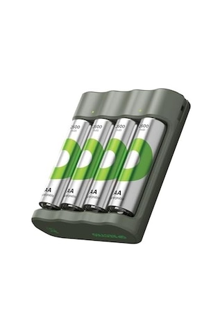 Gp B441 Usb Pil Şarj Cihazı 4 Adet 2600mah Aa Kalem Pilli Set