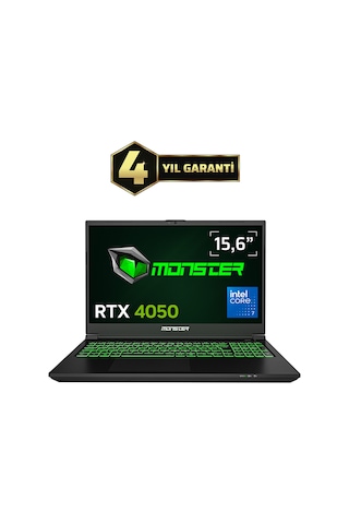 Monster Abra A5 V21.8.4 Core 7 250H 16 GB 1 TB RTX4050 15.6" Free Dos Dizüstü Bilgisayar