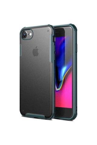 Apple Uyumlu iPhone 7 Kılıf Zore Volks Kapak Koyu Yeşil