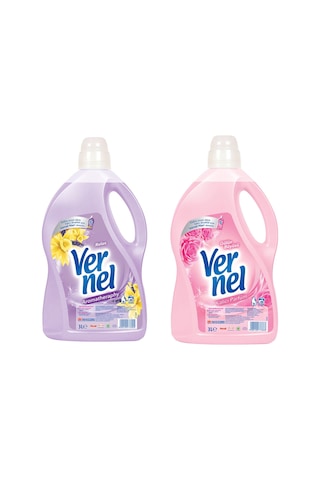 Vernel Çamaşır Yumuşatıcı 3 Lt Relax Ve Gülün Büyüsü 2 Li 2'li Set