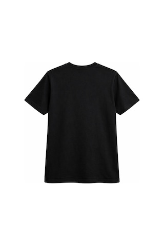 Mixray 2054 Kadın Berry Field Baskılı %100 Pamuk T-shirt Siyah
