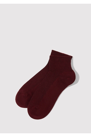 Mavi - Bordo Patik Çorap 1913551-27129 Bordo