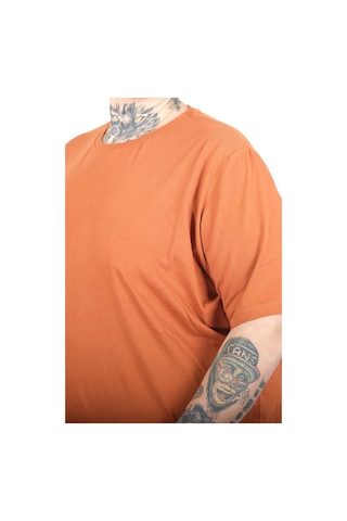 Mode Xl Büyük Beden Erkek Basic Bisiklet Yaka T-shirt 20031 Tarcın Kahverengi