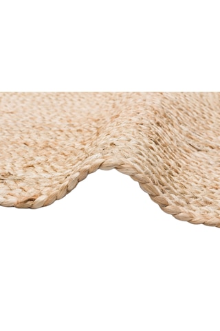 Natura Nt10 Çerçeve Desenli Jüt El Dokuma Bej Modern Halı
