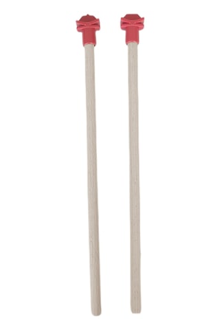 Markapet Doğal Ahşap Kuş Tüneği Standart Kırmızı 2 Adet 1.2 x 25 CM