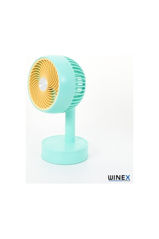 Winex Mini Taşınabilir Portatif Fan 3 Kademeli Vantilatör Mavi