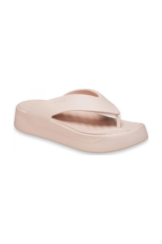 Crocs 209410 Getaway Platform Flip Pudra Kadın Terlik Pudra