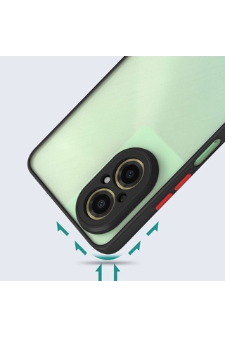 Realme 12 Lite Kılıf Zore Hux Kapak Siyah