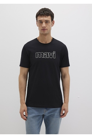 Mavi - Mavi Logo Baskılı Tişört 065781-900 Siyah