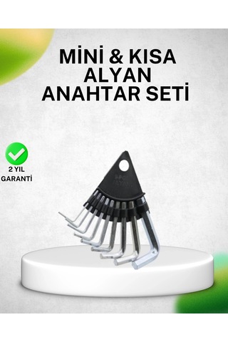 Ceylan Adam 9 Parça Alyan Anahtar Seti Isıl İşlem Görmüş Dayanıklı Çelik
