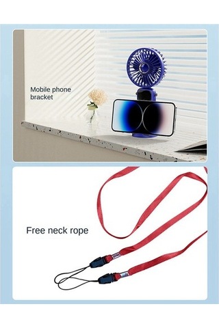 Öğrenci Yeşili Için Ekranlı 3000mah Yaz El Tipi Katlanır Fan Cluknt Yeşil