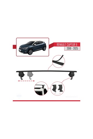 Renault Captur 2 2019 Ve Sonrası İle Uyumlu Ace-4 Ara Atkı Tavan