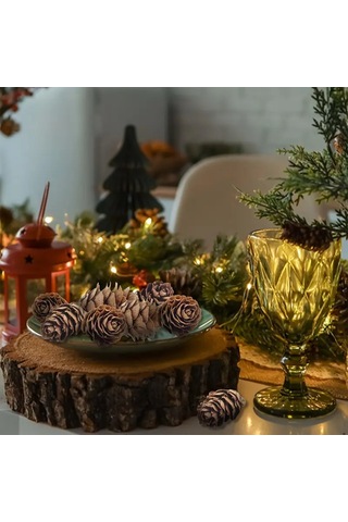 Doğal Kurutulmuş Çam Kozalak Seti-75 Gr, Hobi Ve Yılbaşı Süsü, Hediye Paketleme, 45-50 Adet - 2-3 Cm