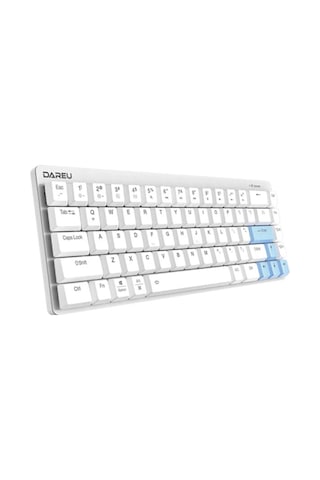 Ek868 White %65 Red Low-profile Switch Bluetooth İngilizce Mekanik Gaming Klavye