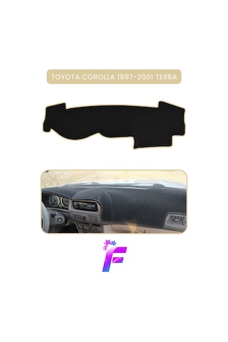 Toyota Corolla Terra 1997-2001 Torpido Örtüsü Güneşten Korur Kolay Montaj Tam Uyum B19