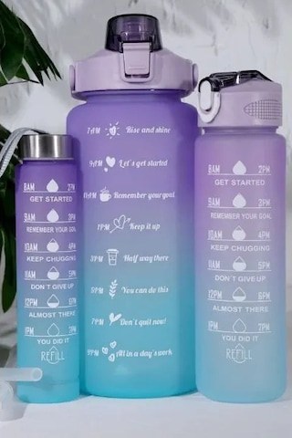 River World Su Matarası Motivasyon Amaçlı Günlük Kullanım Renkli Renkli