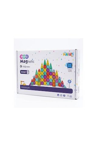Magnet Mini Yapı Blok Seti 70 Parça - 3.75 Cm Eğitici Manyetik Bloklar