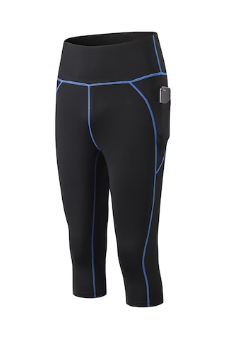 Reedark Yüksek Bel Cep Detaylı Hızlı Kuruyan Kadın Yoga Taytı - Esnek Ve Rahat Mavi