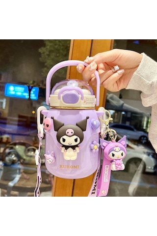 Yunboo 316 Paslanmaz Çelik Isı Yalıtımı 700ml Kırmızı Su Flasörü - Geniş Açık, Taşınabilir Kelebek Kolu, Dürtme Engellli Taban Mor